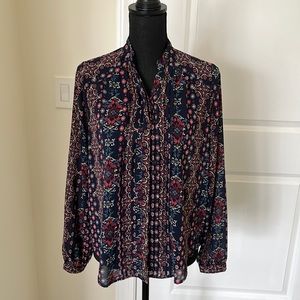 Abercrombie paisley pattern design blouse